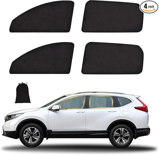 XCBYT Car Window Shades for 2017-2022 CRV, Suede Fabric Car Window Covers for Privacy, Custom Fit Design Without Built-in Steel Rings, UV & Heat Protection, Magnetic Installation