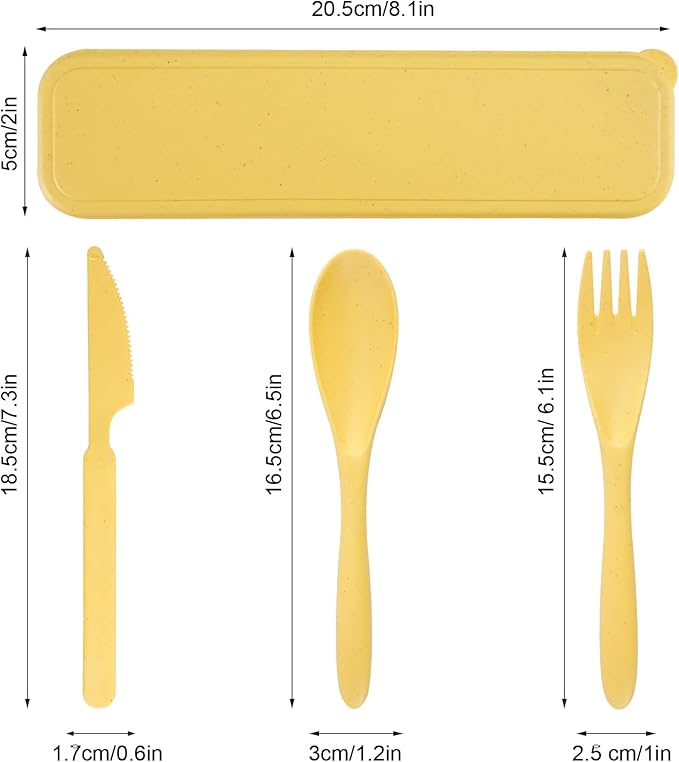 Knives Spoons and Forks Set, Portable Cutlery Set, Reusable Flatware Set for 10, Utensils for Party, Travel, Work, Picnic, Camping or Daily Use