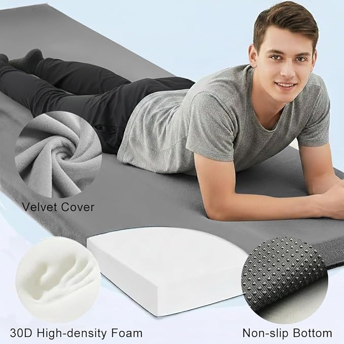 Roll Up Foam Camping Mattress - 30D High-Density Foam Sleeping Pad with Travel Bag - Portable Floor Mat for Tent, Car Camping & Guest Bed Cot