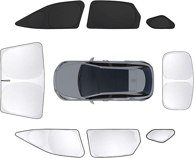 8pcs Car Window Shades for Lexus RX 2023-Present Accessories RX350/RX 450h,Windshield Side Rear Full Sunshade,Sun Visor UV Blocking, Privacy Protection and Blackout for Camping Outdoor