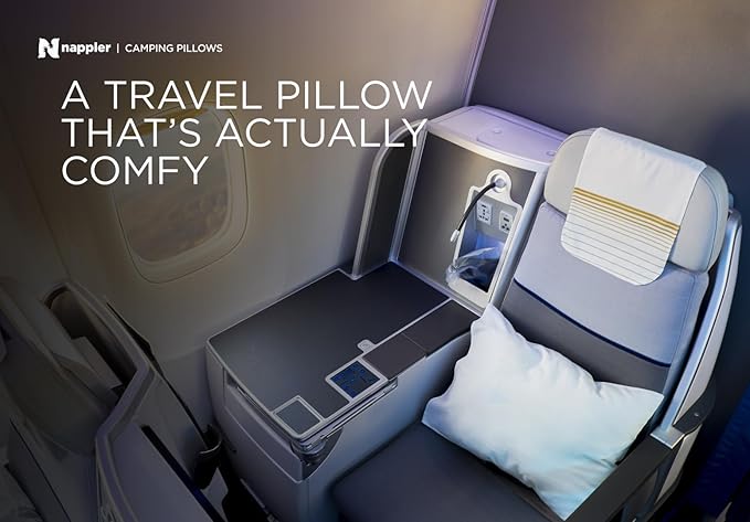 Nappler Gray Small Shredded Memory Foam Pillow for Travel and Camping - Compressible Medium Firm Bed Pillow, Breathable Cover, Machine Washable, Backpacking, Airplane and Car