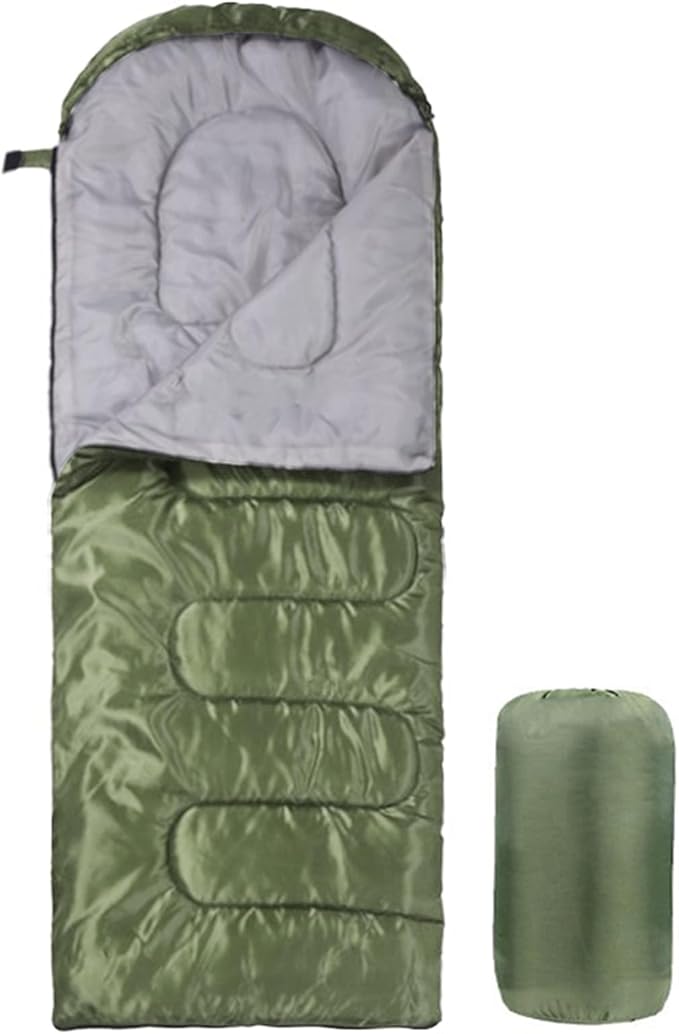 Ultra Light Sleeping Bag for Backpacking Compartment for Adults 170T Envelope 4 Seasons Hooded Travel Dirt-Proof Spacious and Comfortable Warm and Windproof