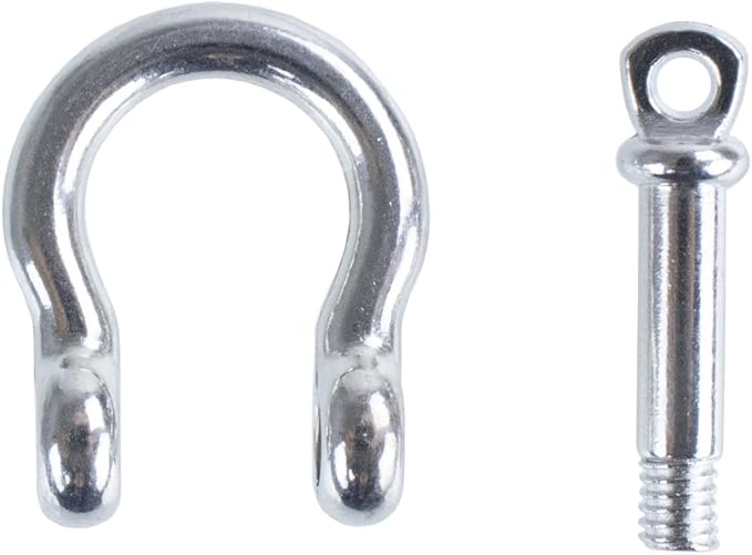 Paracord Planet Stainless Steel B-Shackles and Alloy D-Shackles for Paracord Survival Bracelets (Pack and Single Sizes)