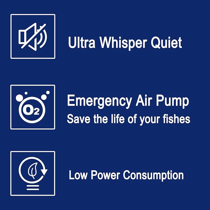 Battery Aquarium Air Pump, Quiet DC-800 Backup Fish Tank Air Bubbler, Portable Power Outage Aerator Emergency Oxygen Diffuser, Keeps Fish Safe & Bait Minnow Shrimp Alive