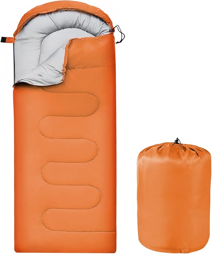 OBTANIM Sleeping Bags Portable Waterproof Camping Sleeping Bag for Adults Kids 4 Seasons Cold Weather or Warm Backpacking Hiking Travel Indoor Outdoor Use