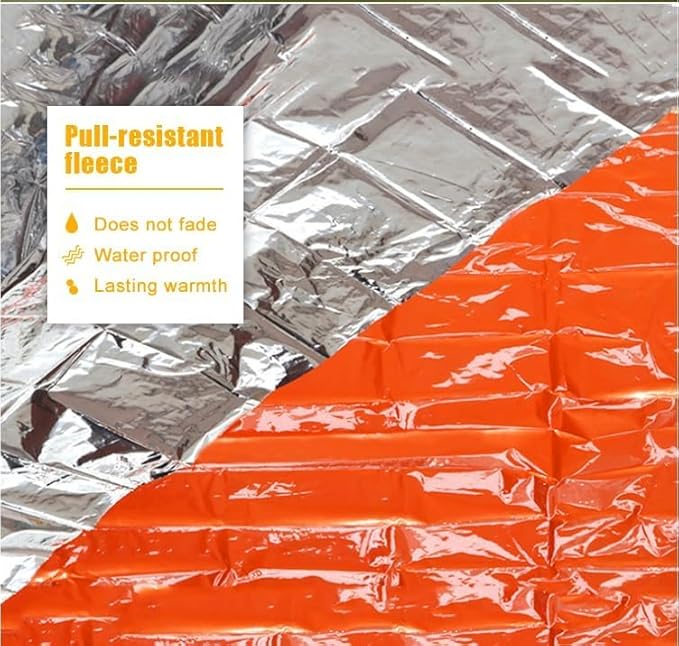 Survival Tent Kit All Weather Protection for Camping, Hiking & Survival Includes Emergency Whistle, Paracord, Blanket