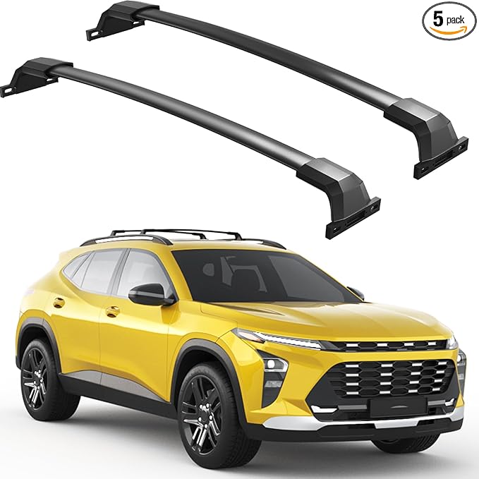 Roof Rack Cross Bars 220lbs Compatible with Chevy Chevrolet Trax 2RS ACTIV LT 2023-2026, All-Metal Aluminum Heavy Duty Roof Rails Crossbars Rooftop Cargo Bars Black Luggage Racks Carrier