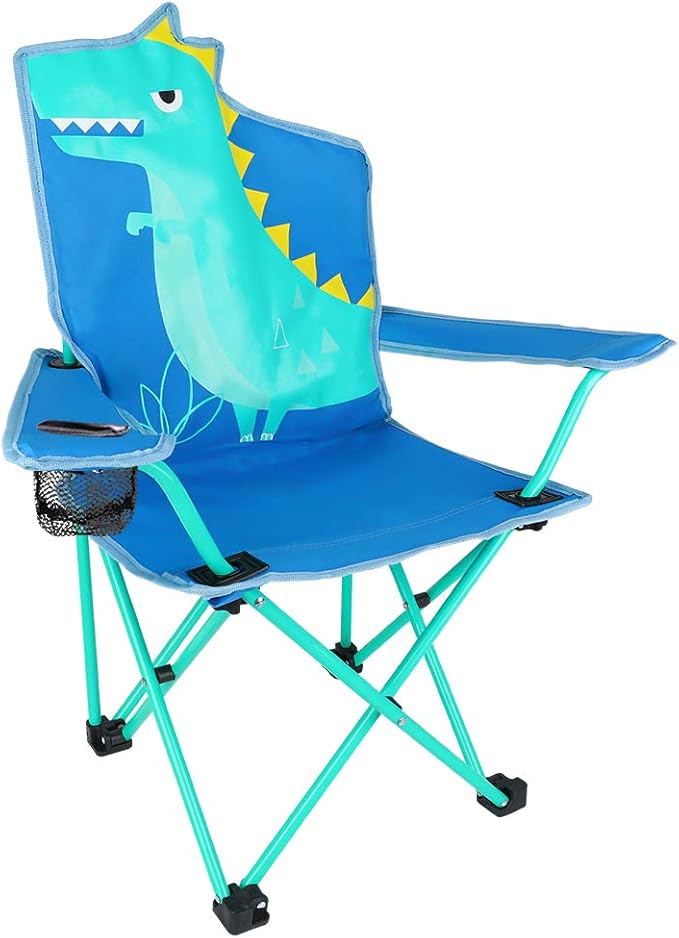 KABOER Kids Outdoor Folding Lawn and Camping Chair with Cup Holder and Carrying Bag, Children's Camping Chairs