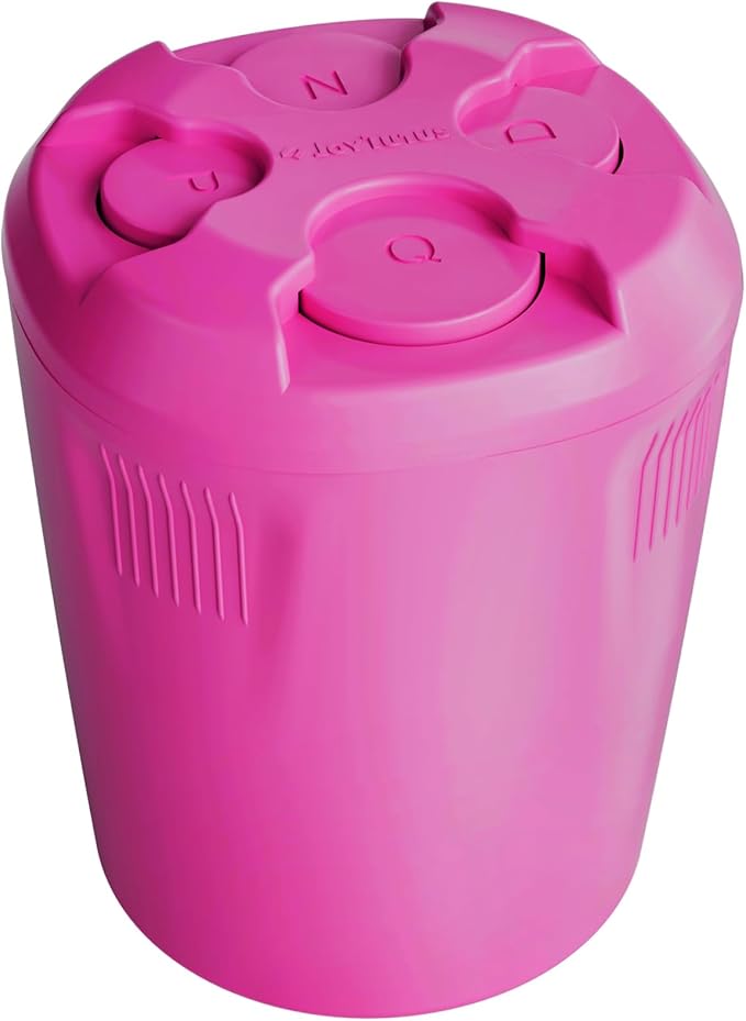 JOYTUTUS High Capacity Car Coin Holder, Universal Change Holder for Most Cars, Sort Coins (Hot Pink), 1 Pack