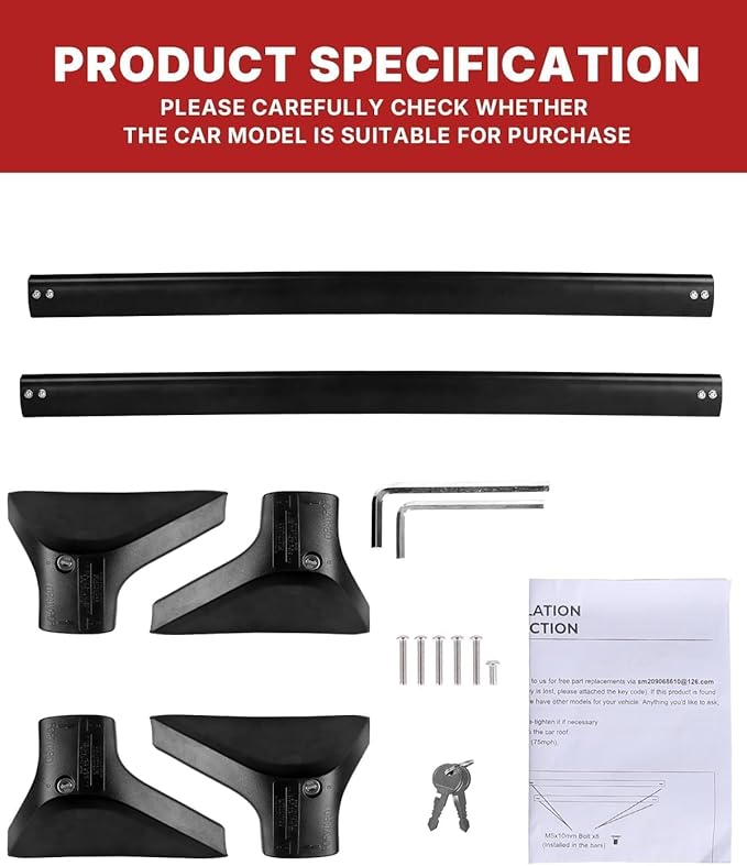 Richeer 300LBS Roof Rack Cross Bars for 2019-2025 RAV4 with Side Rails,Lockable Heavy Duty Aluminum Cross Bar with Anti-Theft Locks for Cargo Racks Rooftop Luggage Carrier Canoe Kayak Bicycle roof Bag