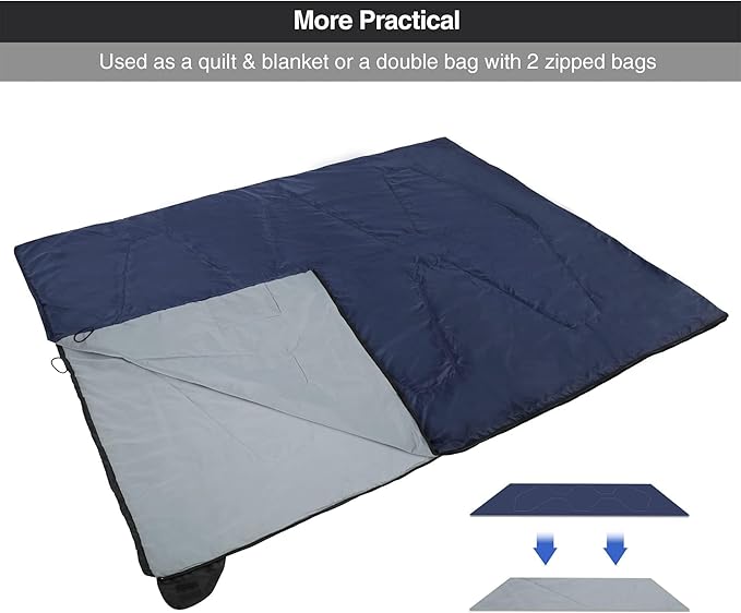 REDCAMP Ultra Lightweight Sleeping Bag for Backpacking, Hiking, Comfort for Adults Warm Weather, with Compression Sack