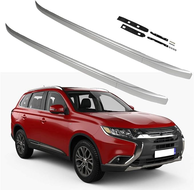 SCITOO Roof Rack Cross Bar for Mitsubishi Outlander 2013-2017 2019 165LBS Cargo Bars Silver