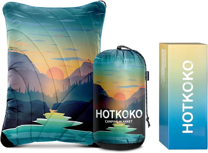 Camping Pillow,Supportive Travel Pillow Compressible Lightweight Camp Pillow with Storage Bag for Camping,Hiking,Backpacking,Airplane