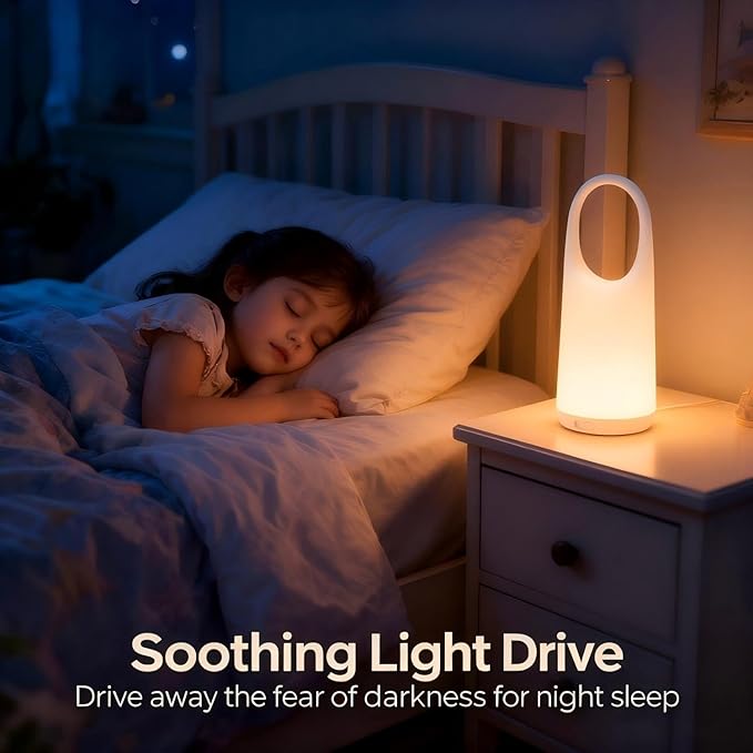Portable Night Light Table Lamp 2 in 1 Charging LED Camping Lantern Waterproof 3-Levels Dimming&Silicone Shell Shatterproof Survival Kits for Indoor Outdoor Home Emergency Light Power (Warm Colors)