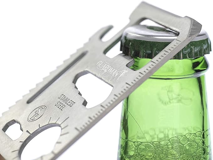 GUARDMAN Fathers Day Gift 2-Pack 11-in-1 Credit Card Multitool – Multitool Wallet Survival Tactical Tool with Knife, Bottle Opener & More – Dad Gift for Men