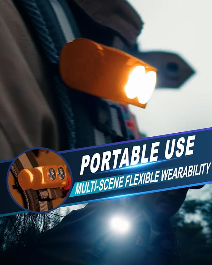 Headlamp Rechargeable 2PCS,4500L Super Bright Light Bright LED Rechargeable Headlight with White Light, Waterproof Head Lamp with Headband for Outdoor Camping, Hiking,Camping Essentials,Working