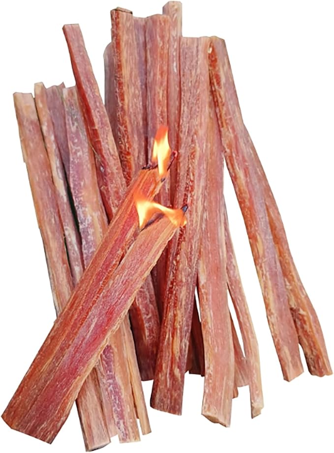 100% Natural Fire Starter Sticks - Resin Rich, Quick Light Firestarters for Wood Stove, BBQ, Bonfire, Camping Hiking & Emergency Kits