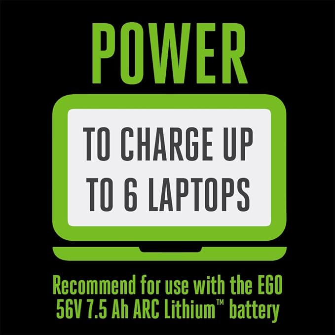 EGO POWER+ Portable Inverter, 180W, Power Inverter Generator, Quiet, Battery and Charger Not Included - PAD1800