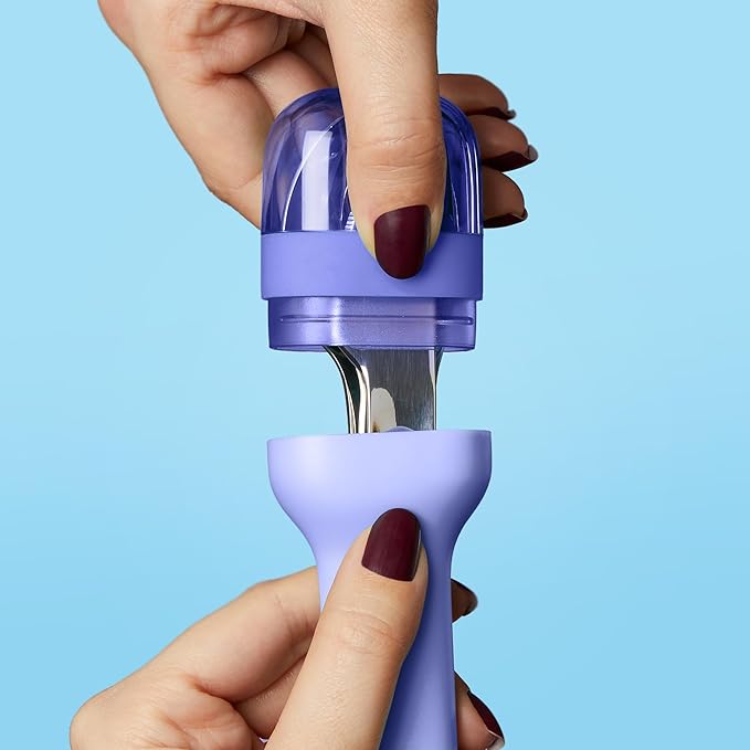 ZOKU Pocket Utensil Set, Blue - Stainless Steel Fork, Knife, and Spoon Nest in Case - Portable Design for Travel, School, Work, Picnics, Camping and Outdoor Home Use