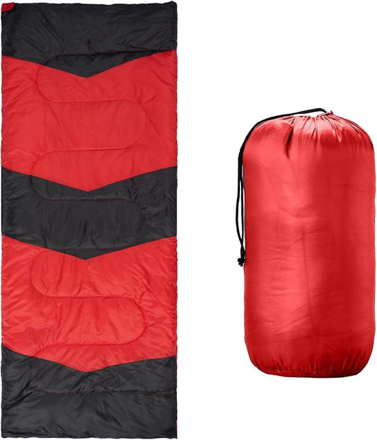 Lightweight Sleeping Bag for Backpacking and Hiking, 190T Polyester, Waterproof Envelope Style, 74.8 x 29.5 in, 2.1 lbs