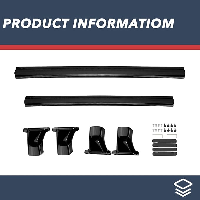 220lbs Roof Rack Cross Bars for 2017-2023 GMC Acadia, Aluminum Crossbar Luggage Rack for Rooftop Cargo Carrier Bag Kayak Canoe Bike Snowboard Skiboard