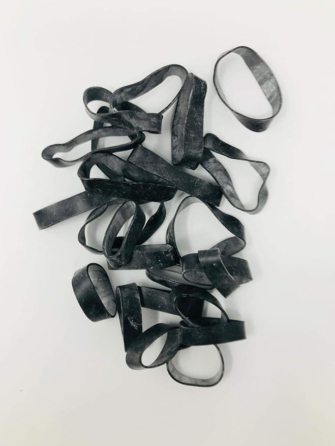 Ranger Bands® Mixed 24 Count Extra Stretch from EPDM Rubber for Survival, Emergency Tinder and Strapping Gear of Various Sizes Made in The USA Tactical Rubber Bands, Heavy Duty Rubber Bands Black.