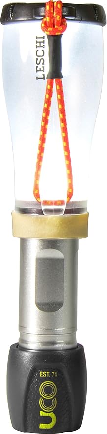 UCO Leschi Lantern, 110 Lumen Camping Lantern and Battery-Powered LED Flashlight with Dimmer and Strobe