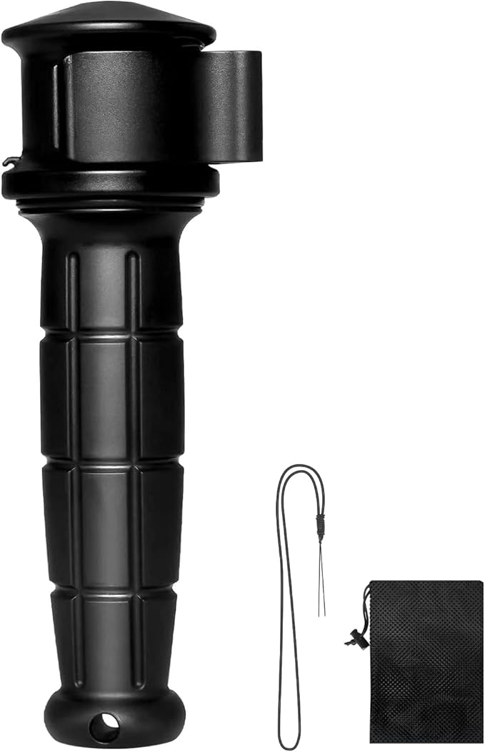 2.0 Backpacker Survival Fishing Kit, Emergency Lightweight Fishing System for Travel, Hiking, Camping (Black)