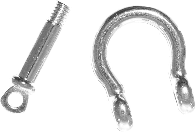 Paracord Planet Stainless Steel Shackles - B, D, O, & U-Shackles for Paracord Survival Bracelets (Pack & Single Sizes)