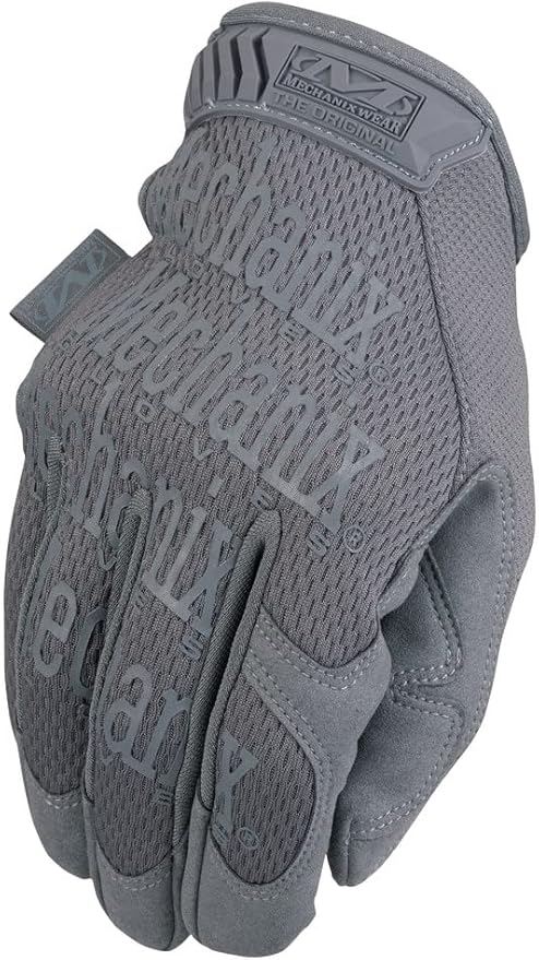 Mechanix Wear: The Original Wolf Grey Tactical Work Gloves with Secure Fit, Flexible Grip for Multi-purpose Use, Durable Touchscreen Safety Gloves for Men (Medium, Wolf Grey)