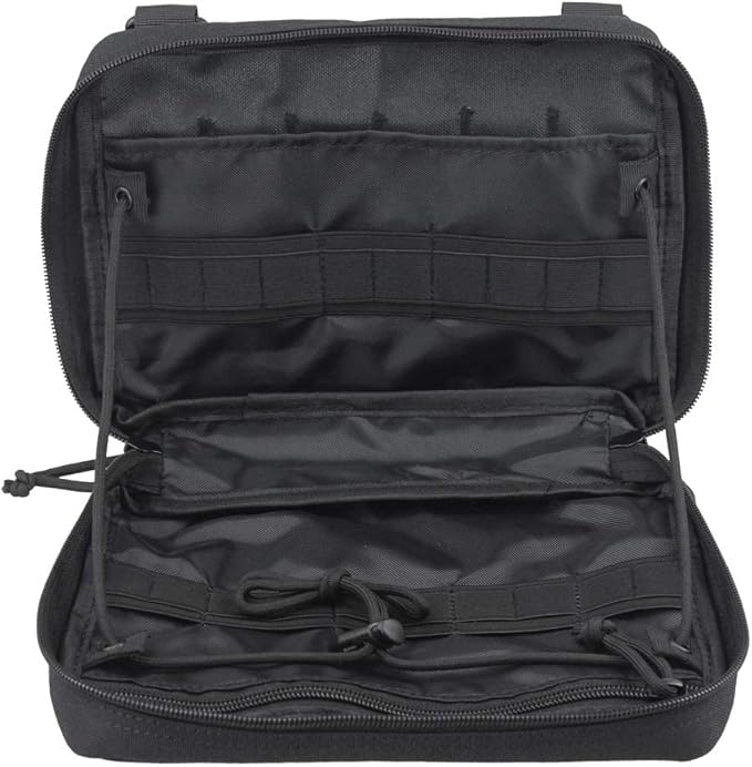 WYNEX Tactical Admin Molle Pouch, Medical EDC EMT Utility Bag Shell Design Attachment Pouches 1000D Nylon Hiking Belt Bags