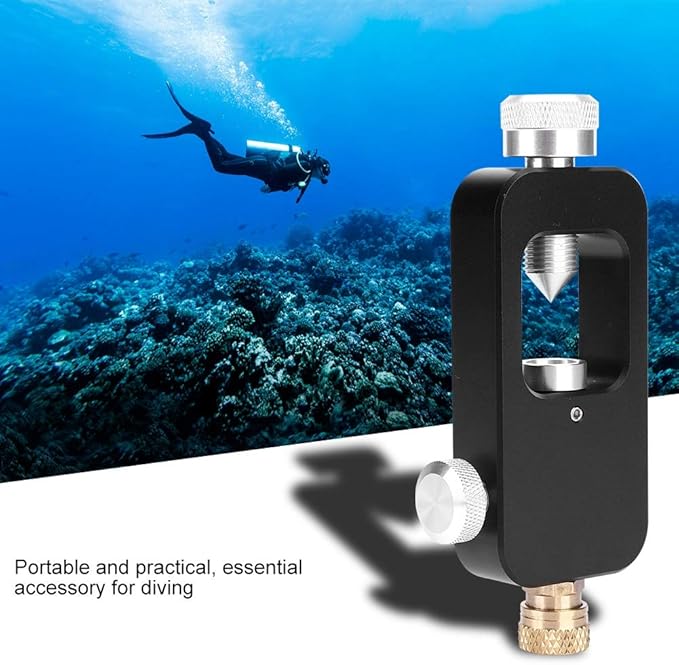 Alomejor Diving Refill Adapter,Lightweight Aluminum Alloy Oxygen Cylinder Adapter for Recreational Divers Professional Diving Emergency Oxygen Refill