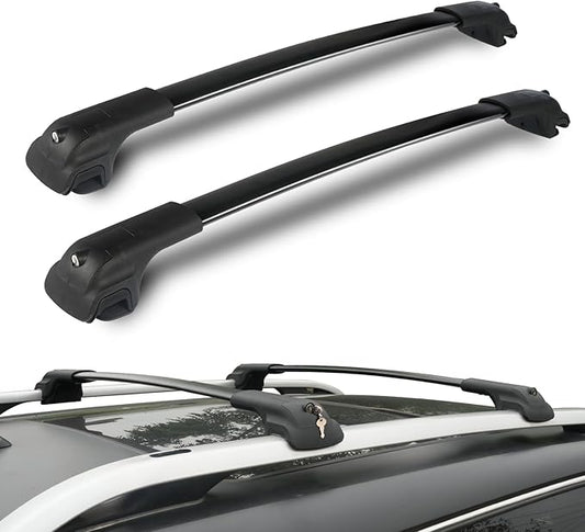300LBS Roof Rack Cross Bars Compatible with Jeep Cherokee 2014-2023 Heavy-Duty Aluminum Crossbars Roof Rails Rooftop Cargo Basket Carrier Bag Luggage Canoe Kayak Bike