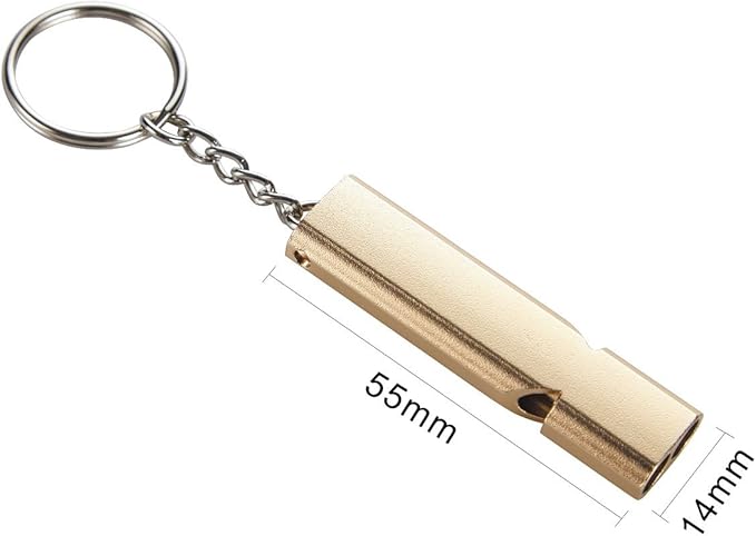 Noopel Emergency Whistles Lifeguard Safety Whistle with Lanyard and Keychain for Outdoor Camping Hiking Boating Backpacking Fishing Kayak Kids Rescue Signaling Loud Survival Whistle
