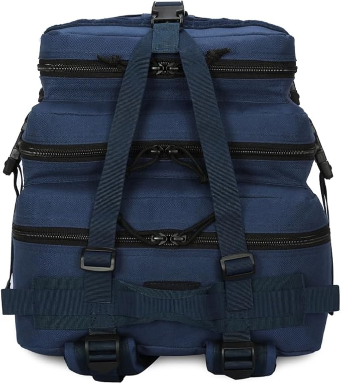 45L Military Tactical Backpack for Men & Women Bug Out Bag Assault pack Molle Daypack Hiking Trekking Rucksack(45L blue)