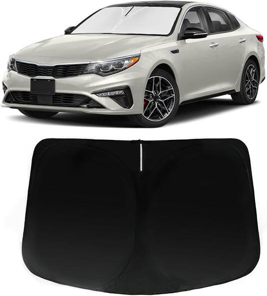 Windshield Sun Shade for KIA Optima 2016-2020, Car Front Window Sunshade with 240T Sun Visor Protector Blocks UV Rays Heat Sun Shield Accessories