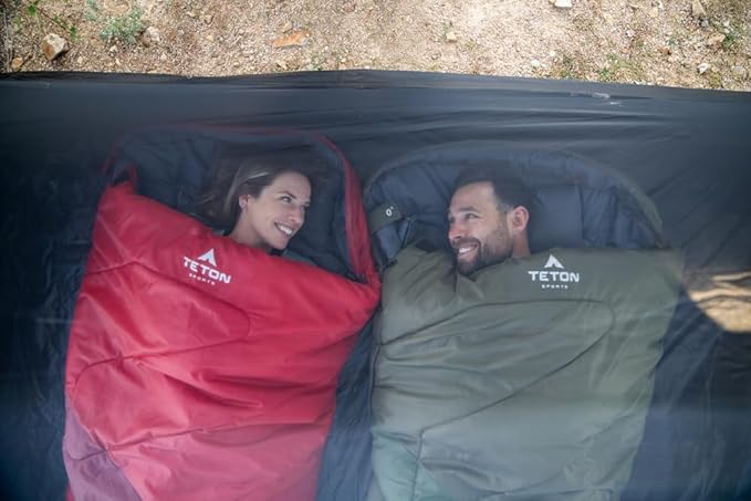 Teton Celsius Regular, 25F, 20F, 0F Degree Sleeping Bags, All Weather Bag for Adults and Kids, Camping Made Easy and Warm, Travel Sack Included