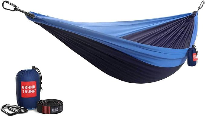 Grand Trunk Double Deluxe Hammock | Ultra-Strong & Lightweight | 11 ft Hammock with Ripstop Nylon | 500 lb Capacity | Fast-Drying & Weather-Resistant | Olive Green/Khaki
