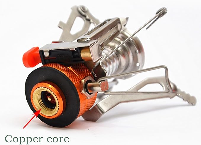 Portable Camping Stove Backpacking Stove, Specialized Hiking Stove Camping Stove with Piezo Ignition Stable Support Wind-Resistance, Camp Stove for Outdoor cooking Camping Hiking Adventure Cooking