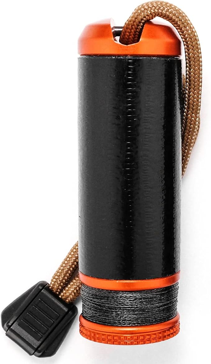 Exotac ripSPOOL Lightweight Bushcraft and Survival Complete Field Repair Kit and FireCord Lanyard for First Aid, Fire-Starting, Tool Creation, Fishing, and Navigation Tasks, Made in the USA