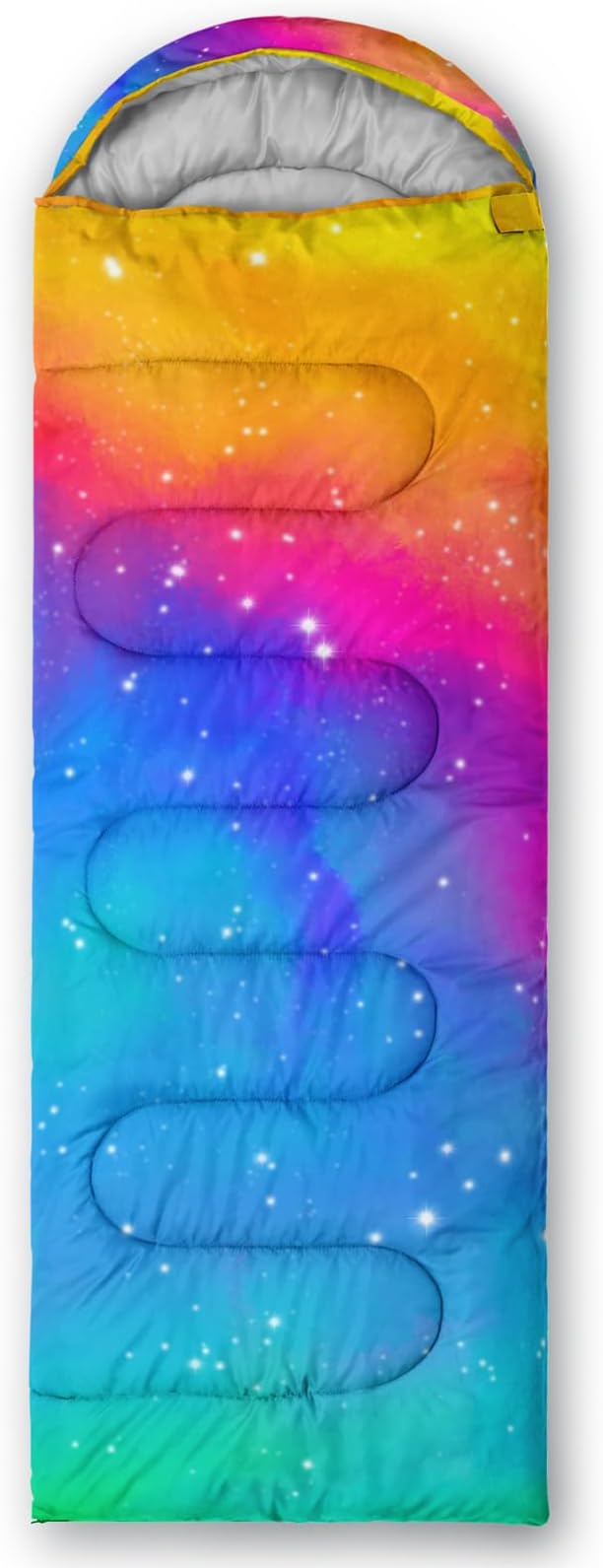 QOOMO Axolotl Cute Camping Sleeping Bags,3 Season Warm & Cool Weather,Lightweight,Waterproof Sleeping Bags for Adults & Kids,Traveling,and Outdoors