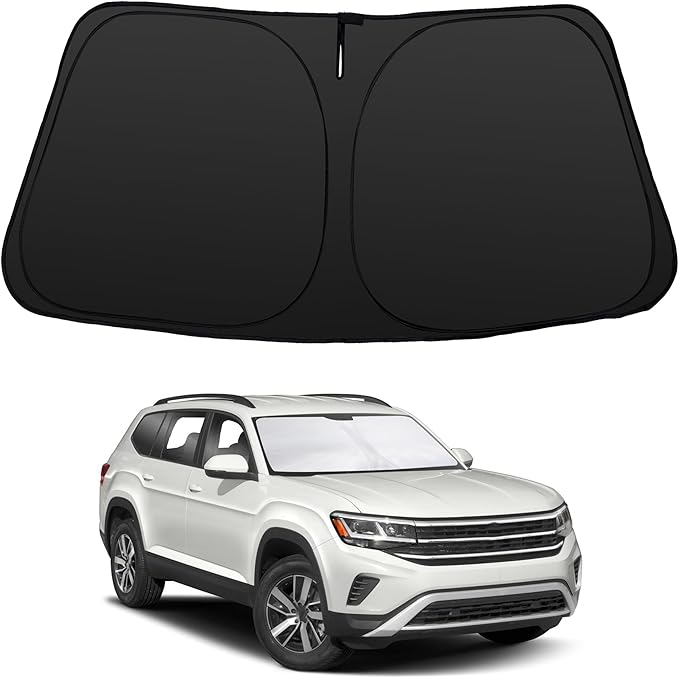 Windshield Sun Shade for 2018-2026 Volkswagen Atlas VW Atlas Cross Sport Accessories Front Window Sunshade Shield Keep Your Car Interior Cooler
