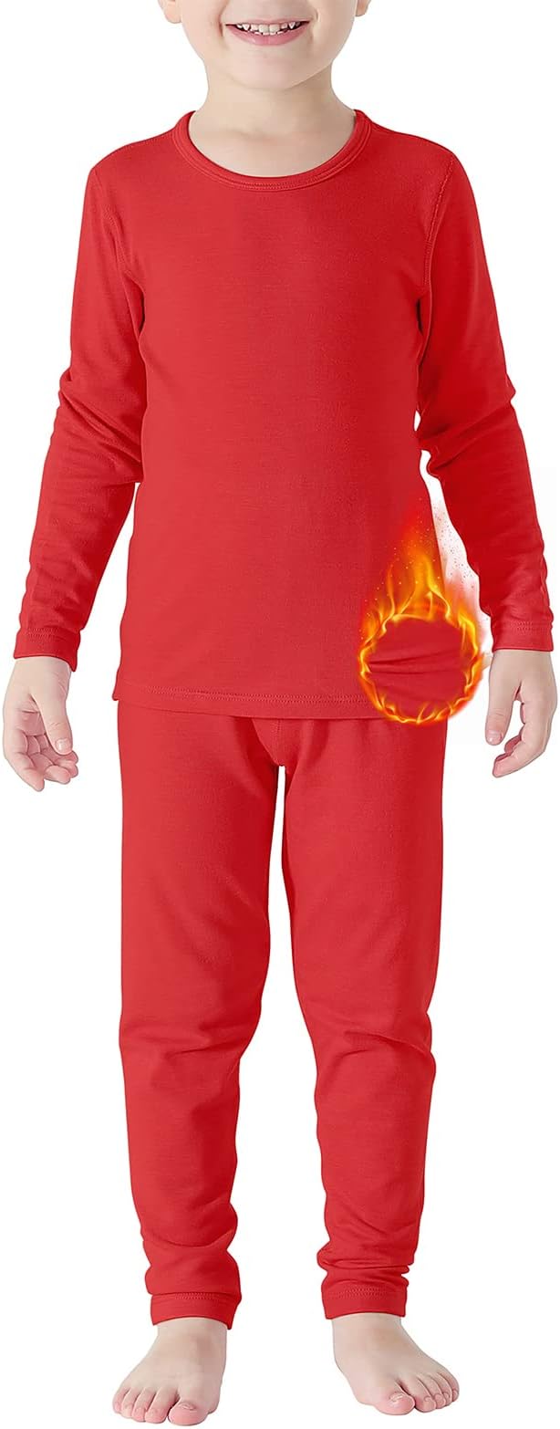 Thermal Underwear for Kids Toddler Winter Base Layer Long Johns Sets for Girls Boys