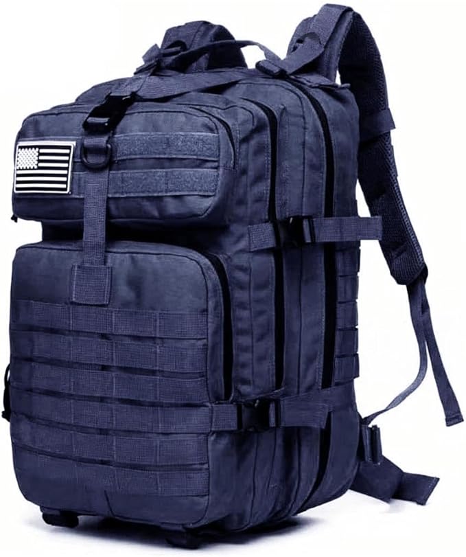 Tactical Backpack for Men, 45L Military Gym Backpacks, Large 3-Day Assault Pack Bug Out Bag MOLLE Daypack for Rucking Fishing Camping (Jungle Digital)