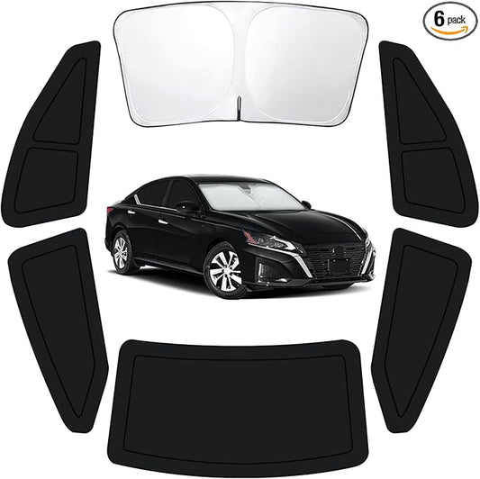 Car Window Shades for Nissan Altima 2019-2024, Full Car Window Covers for Privacy, Sunshades for Altima Front Rear Windshield Side Windows to Block UV and Protect Privacy(6pcs)