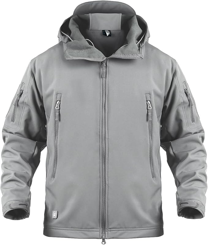 ReFire Gear Men's Army Special Ops Military Tactical Jacket Softshell Fleece Hooded Outdoor Coat