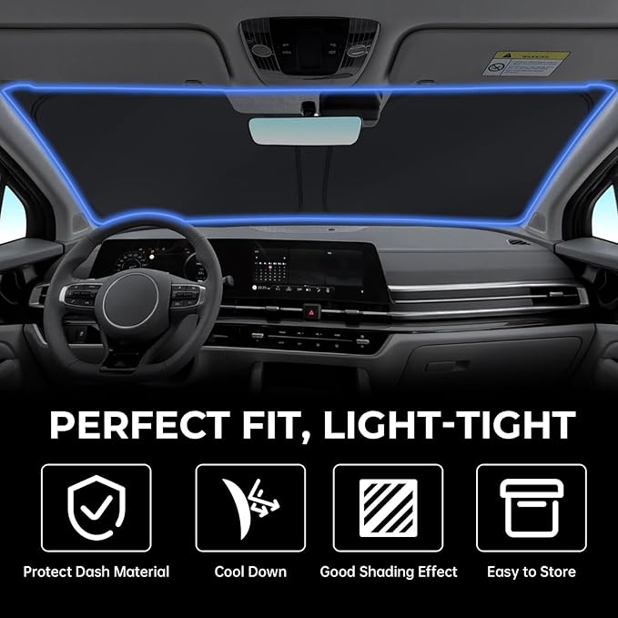 Side Window Sunshades for KIA Sportage 2023-2025, Customized for Sportage 2023 2024 2025 Car Front Window Sun Shades, Automatic Car Sun Shield Accessories, Blocks UV Rays, Keeps Vehicle Cool