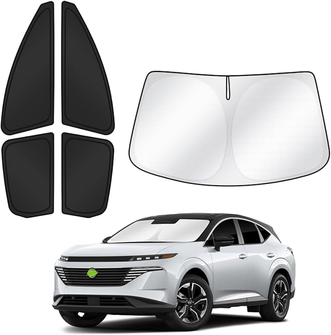 Canvcle Sunshades for 2025 2026 Nissan Murano Accessories Windshield Sun Shade Side Rear Window Shade Cover Sun Visor Shield Privacy Protection for Camping Keep Vehicle Cool Black 5PCS