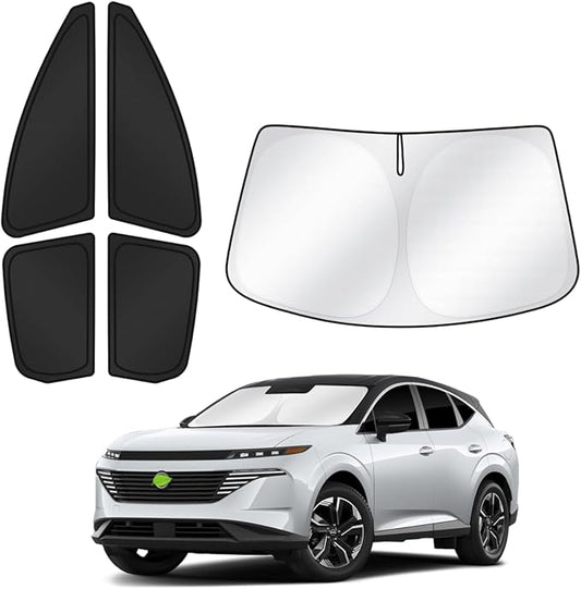 Canvcle Sunshades for 2025 2026 Nissan Murano Accessories Windshield Sun Shade Side Rear Window Shade Cover Sun Visor Shield Privacy Protection for Camping Keep Vehicle Cool Black 5PCS