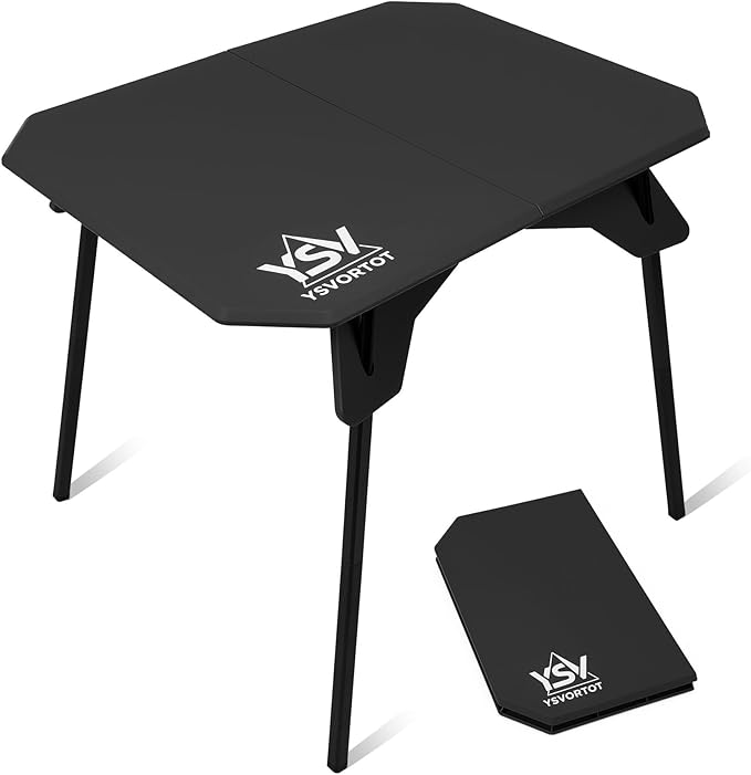 Ultralight Folding Camping Table - 2 Height Adjustable Portable Outdoor Picnic Beach Desk with Carry Bag,Compact for Backpacking,Camp,Travel,Patio